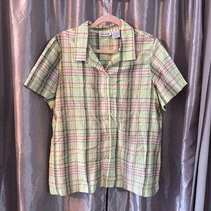 Blair, large, plaid, button up shirt